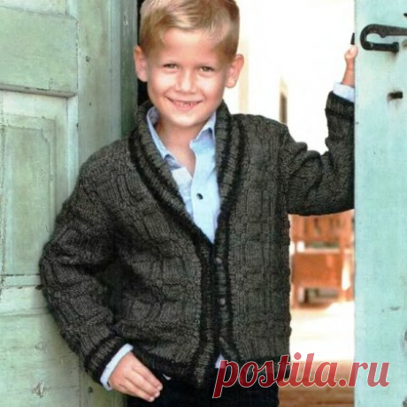 Вязание жакета для мальчика