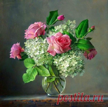 Нежные цветы бельгийского художника Pieter Wagemans