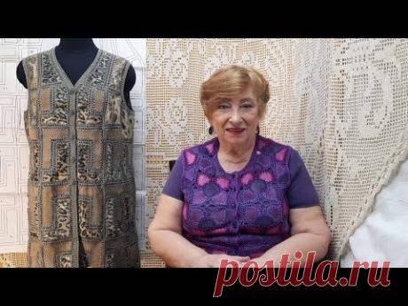 Жилет "Уголки 2". Мастер-класс по вязанию крючком от О. С. Литвиной.