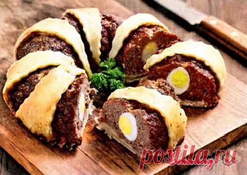 Мясной пасхальный венок » Смакуй - кулинарные рецепты со всего света!