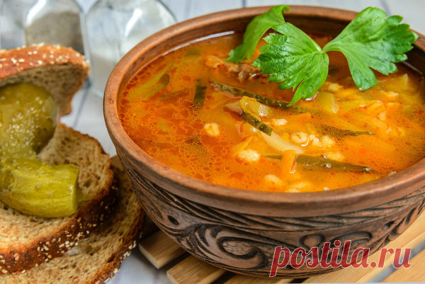Рассольник с перловкой и куриными потрохами - рецепт приготовления | Кулинарная стихия | Яндекс Дзен