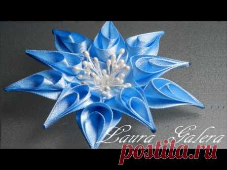 Flor estrella tutorial !! Star flower Звездный цветок Flor da estrela artesanal
