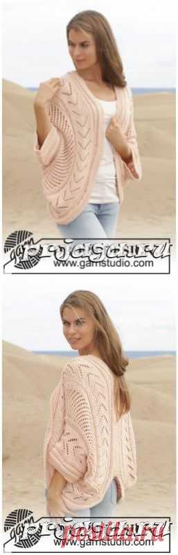 Жакет, вязание укороченными рядами