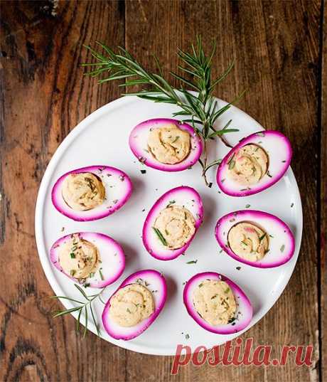Deviled Eggs ... maybe pickled first? love it! | Food &amp; Drink