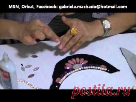 ▶ AnaGGabriela - Vídeo-aula-32 - Maxi-colar feltro e cola jeans - YouTube