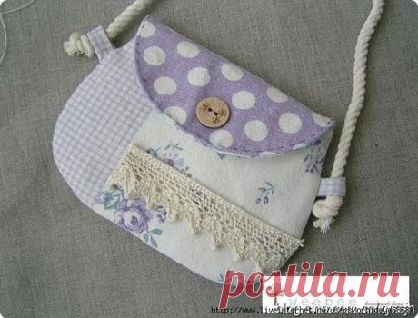 Шьем маленькую сумочку. Sew a small handbag. Diy tutorial ~