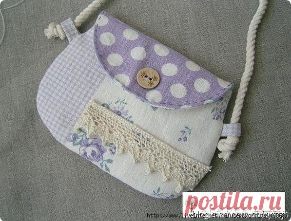 Шьем маленькую сумочку. Sew a small handbag. Diy tutorial ~