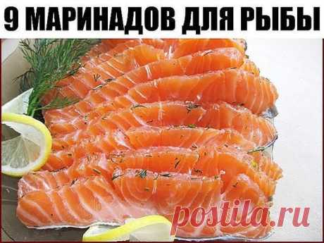 9 маринадов для рыбы. Сохраните себе обязательно!

1.) ВКУСНАЯ СОЛЕНАЯ РЫБКА ЗА 2 ЧАСА .

Рыбу, приготовленную таким способом, можно кушать уже через 2 часа. Но еще вкусней она получится, если постоит немного в холодильнике и пропитается маслом. Но и сразу она очень хороша. В этот раз я солила сразу и селедку, и скумбрию вместе. Вы берите рыбку на свой вкус.

Потребуется:

2 рыбки
лук по вкусу (его можно побольше, очень вкусный)
вода комнатной температуры 400 мл
соль 2 сто...