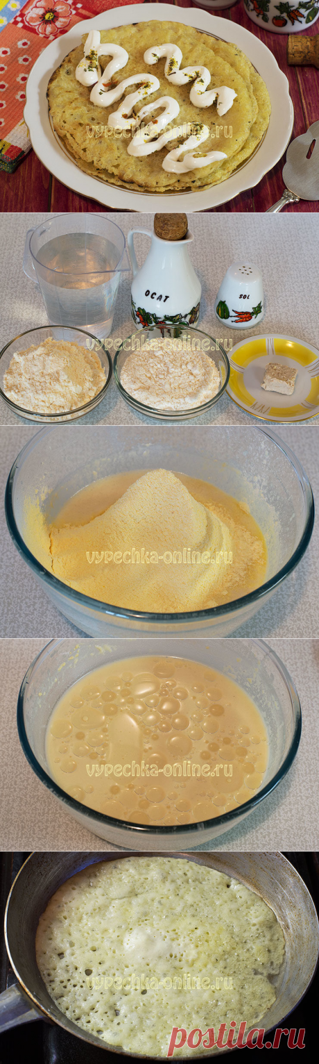 Кукурузные блины без яиц