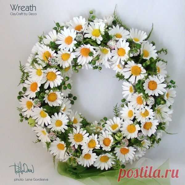 Ромашки из полимерной глины - Лепка