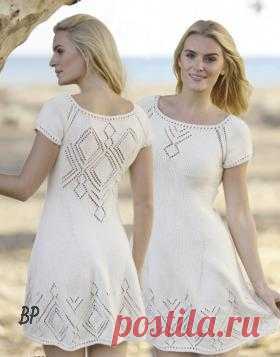 ​Ажурное платье с ромбами