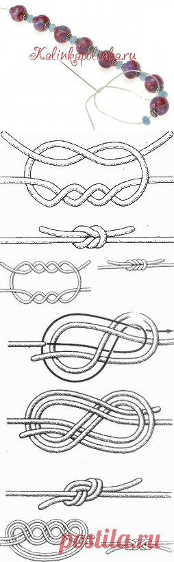 . Крепкие узлы для бижутерии.-