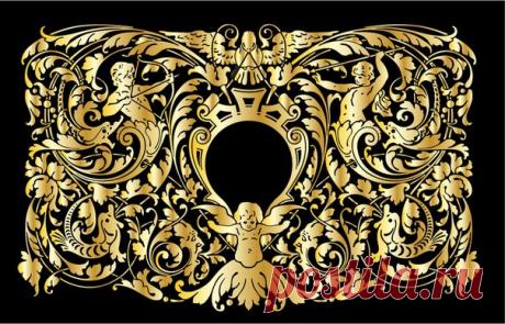 Вариант стикера на заказ для музыкальной шкатулки, размер рисунка 30х18,7 см