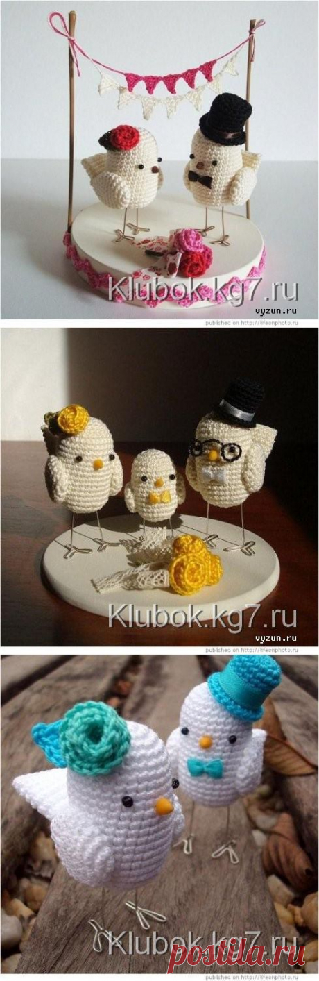 Красивые птички крючком. Идеи
