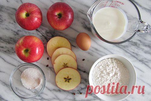 Жареные яблочные кольца