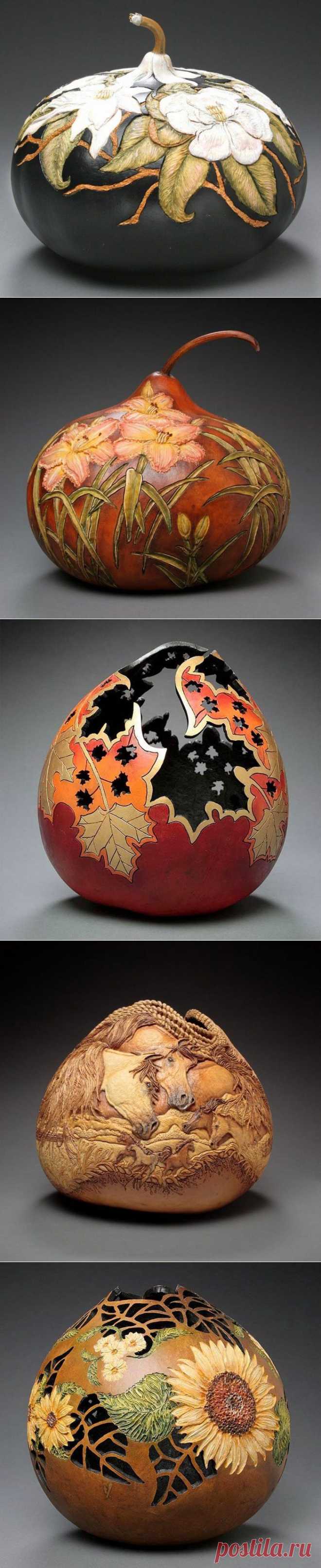 (+1) - Резьба по тыкве от Мэрилин Сандерленд (Marilyn Sunderland) | Искусство