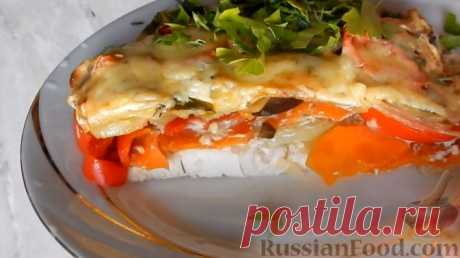 Рецепт: Куриная грудка, запечённая с овощами в духовке на RussianFood.com