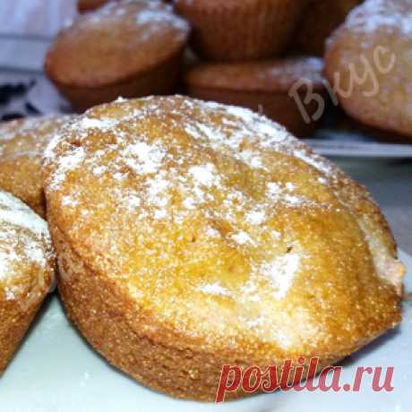 Манник на кефире с яблоками. Без муки и яиц! Быстрый и вкусный рецепт. рецепт с фото