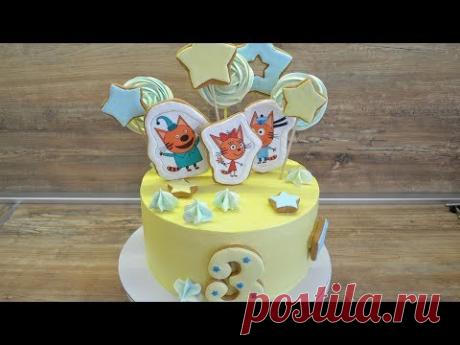 Пряничные топперы для торта/ Детский торт / Как приклеить сахарную картинку