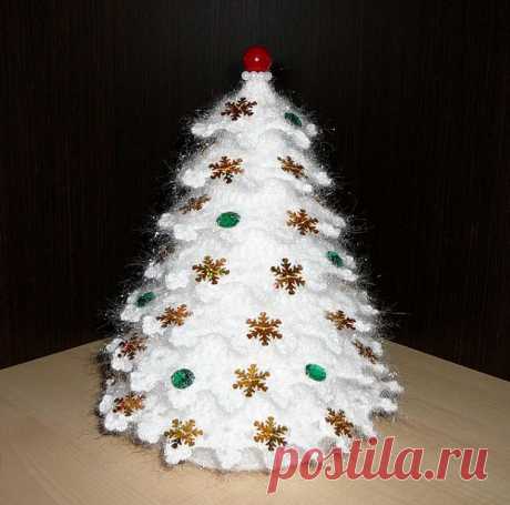 Вяжем искрящуюся новогоднюю ёлочку - Ярмарка Мастеров - ручная работа, handmade