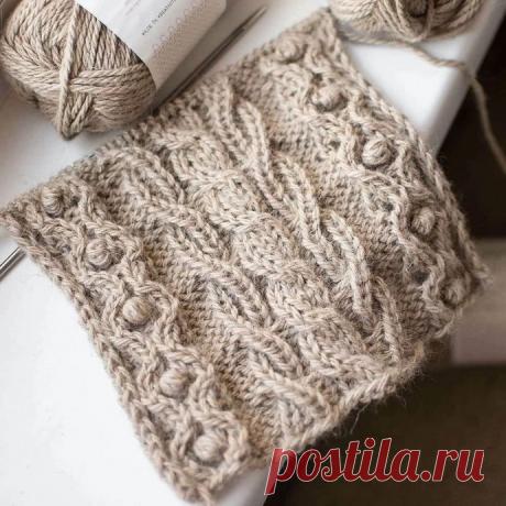 Узор спицами в копилку