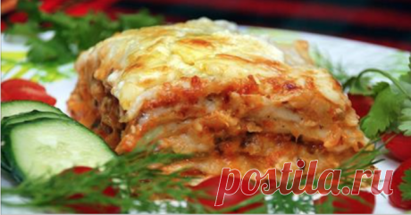 Лазанья по оригинальному рецепту! Оказывается, с мясом ее не ели...