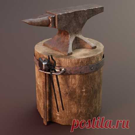 Наковальня. Кузнечный инструмент.