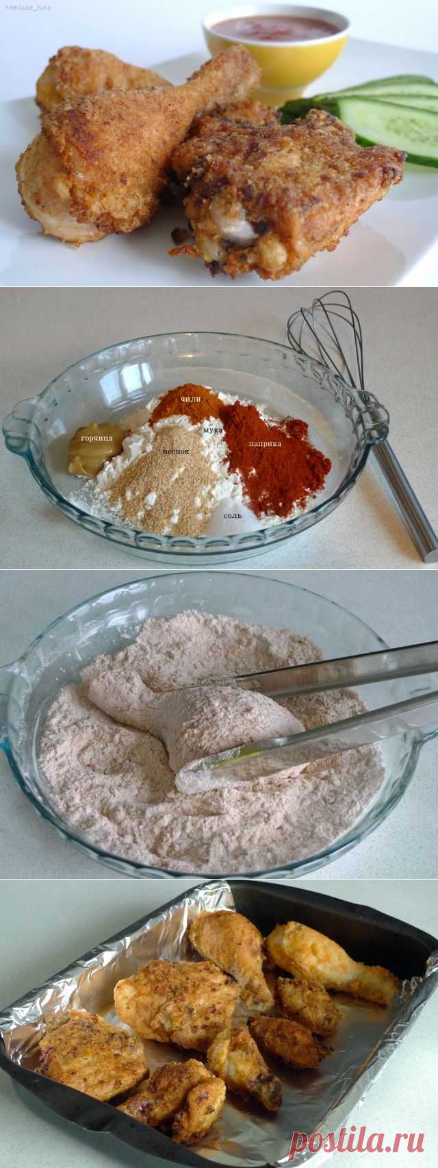 Foodclub — кулинарные рецепты с пошаговыми фотографиями - Хрустящая жареная курица