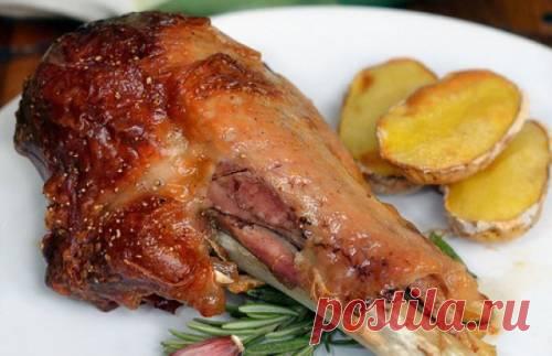Голень индейки в духовке - рецепт с фото / Простые рецепты
