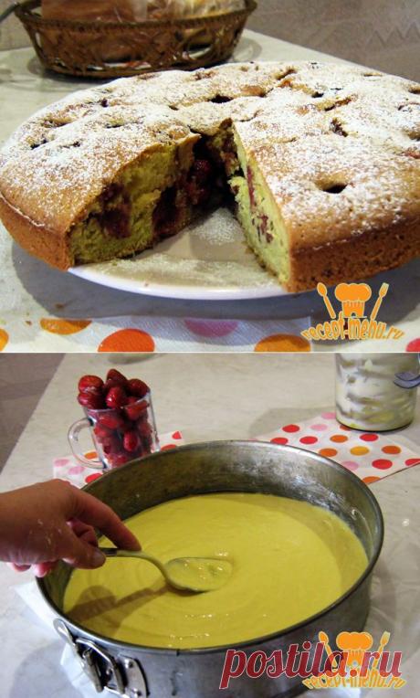 Быстрый пирог с клубникой простой рецепт как шарлотка с клубникой | Рецепты с фото для любого меню