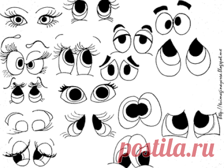 Hojas de ejercicios y platillas para dibujar ojos. - Paperblog