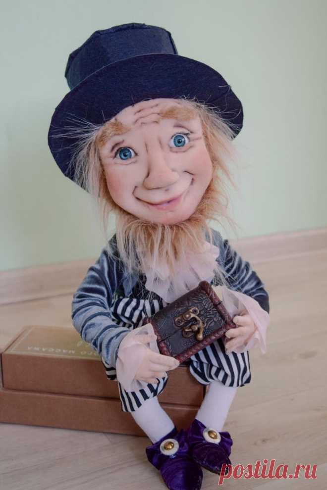 Collectible doll Interior handmade doll Gnome Doll made of | Etsy