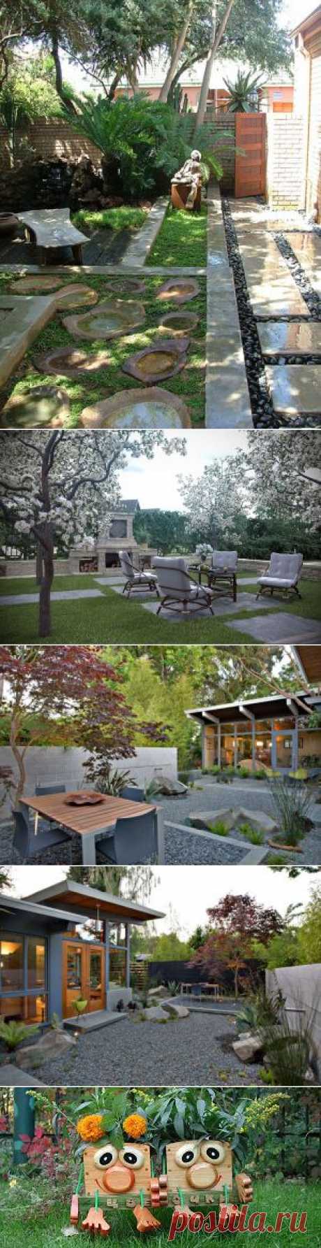 Уютный сад » декор садовых дорожек