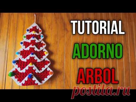 COMO HACER UN ADORNO DE ARBOL NAVIDEÑO - TUTORIAL BÁSICO A CROCHET