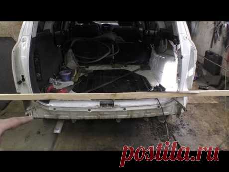 Ремонт помятого крыла. Opel Astra 1999 года.