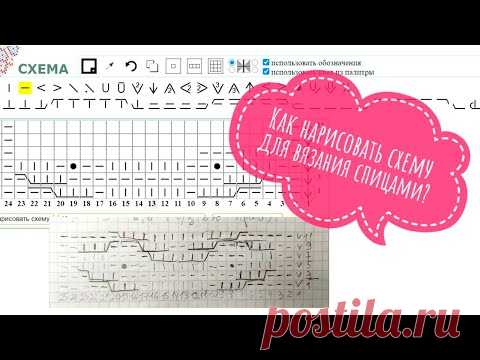 Как нарисовать схему для вязания спицами? Программы для составления схем для вязания