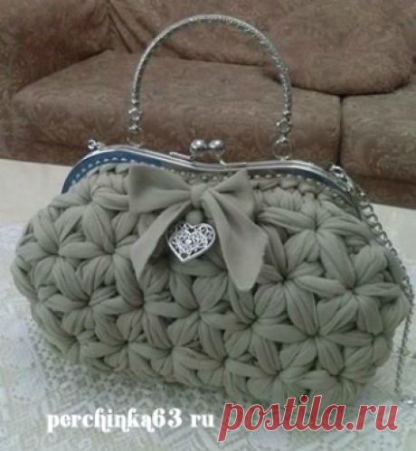Пряжа Спагетти и сумки из нее