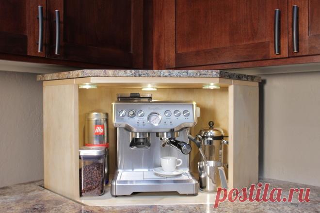 Куда спрятать чайник и другие кухонные электроприборы — микротренды