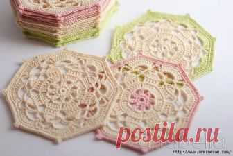 Очень красивый мотив крючком — Сделай сам, идеи для творчества - DIY Ideas