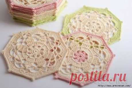 Очень красивый мотив крючком — Сделай сам, идеи для творчества - DIY Ideas