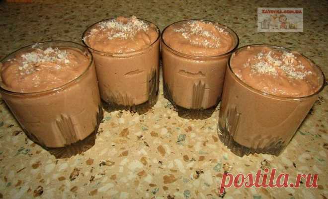 Шоколадный десерт без выпечки и желатина