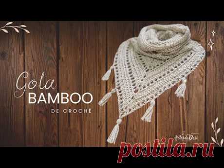 Gola Bamboo de Crochê ~ Artes da Desi