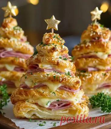 Рецепт елок из слоеного теста