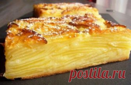 Нежный яблочный пирог, мало теста и много ароматной начинки. | Вкусно-быстро | Яндекс Дзен