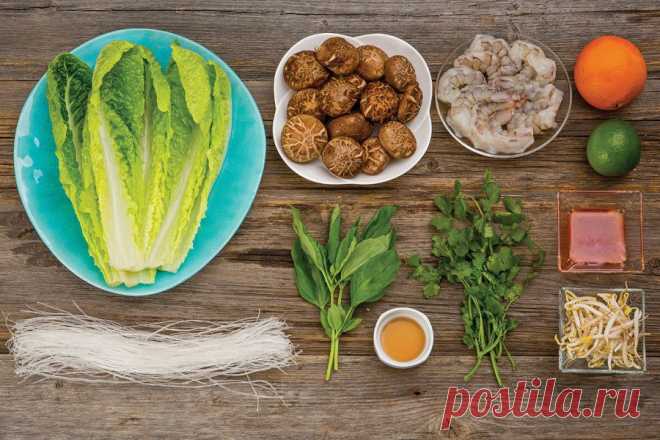 Азиатский салат с лапшой и креветками. Пошаговый фото-рецепт. Доставка ингредиентов в Москве и Санкт-Петербурге.