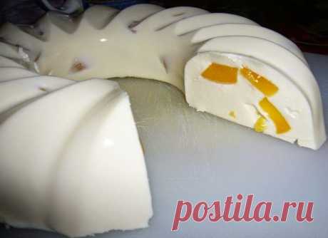 Самые вкусные рецепты: Ленивый кекс с персиками