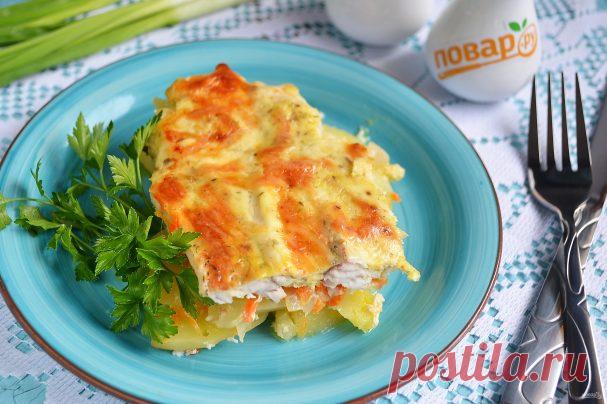 Рыба с картошкой в духовке - пошаговый рецепт с фото на Повар.ру