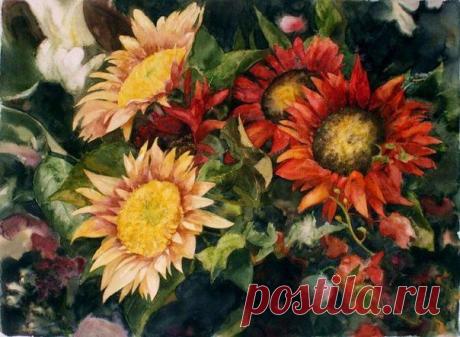 Цветы в акварелях американской художн / Удивительное искусство