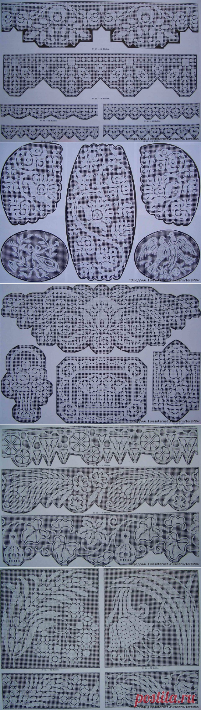 Шикарные филейные схемы..