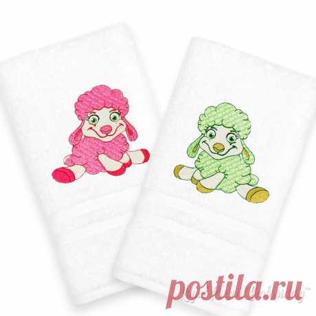 Дизайн для машинной вышивки Две маленькие овечки